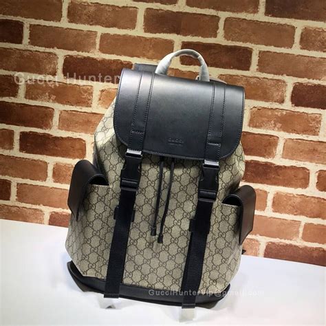 gucci black soft gg supreme backpack fake|gucci gg supreme canvas backpack.